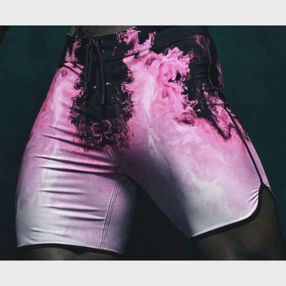 FIED 28 IFBB Men's Physique Shorts Posing Trunks Competition Pink Blood - Picture 2 of 8